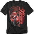 thumbnail image 1 of Power Rangers T-Shirt Red Ranger Unisex Graphic Tee For Men & Women Black&nbsp;, 1 of 7