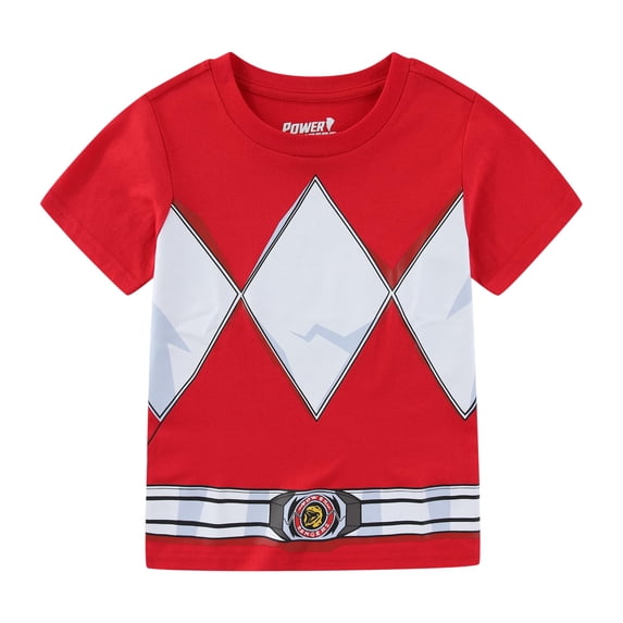 Power Rangers Red Ranger Short Sleeve T-Shirt (Boys), Sizes 4-8