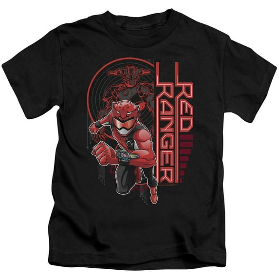 Power Rangers Red Ranger Youth 18/1 T-Shirt Black