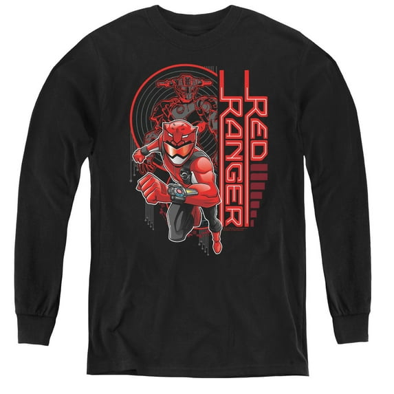 Power Rangers - Red Ranger - Youth Long Sleeve Shirt - X-Large