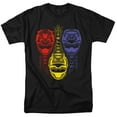 thumbnail image 1 of Power Rangers Red Yellow Blue Adult 18/1 T-Shirt Black, 1 of 1