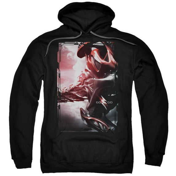 Power Rangers Red Zord Poster Adult Pullover Hoodie Sweatshirt Black