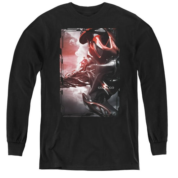 Power Rangers - Red Zord Poster - Youth Long Sleeve Shirt - Large