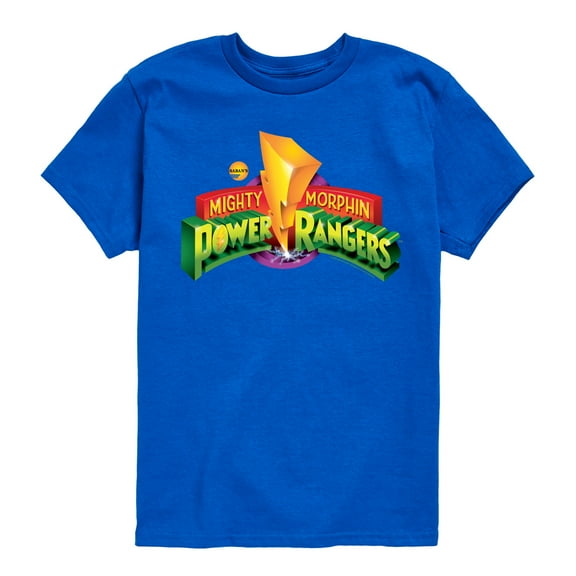 Power Rangers - Retro Logo - Boy's Short Sleeve Tee