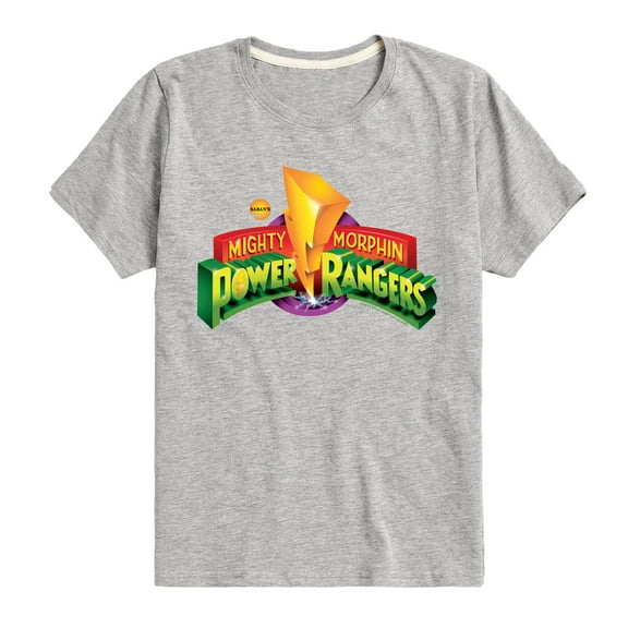 Power Rangers - Retro Logo - Boy's Short Sleeve Tee