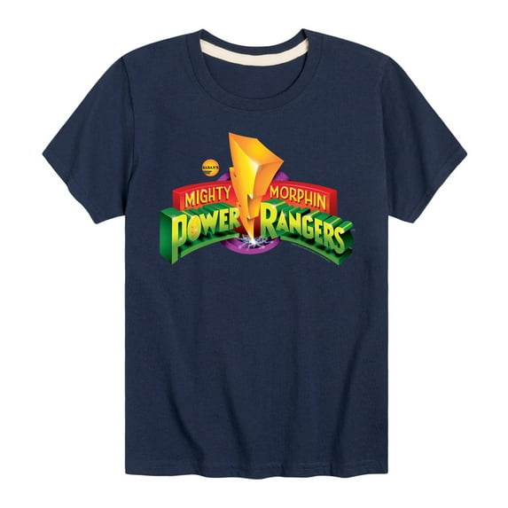 Power Rangers - Retro Logo - Boy's Short Sleeve Tee