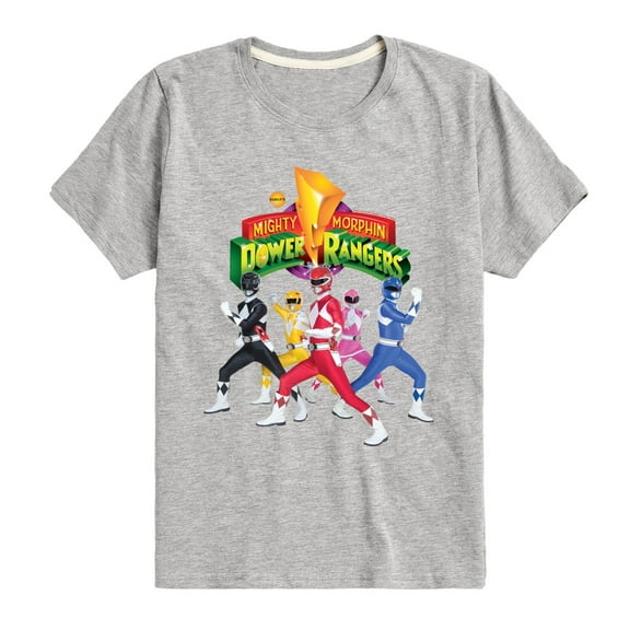Power Rangers - Retro Rangers - Boy's Short Sleeve Tee