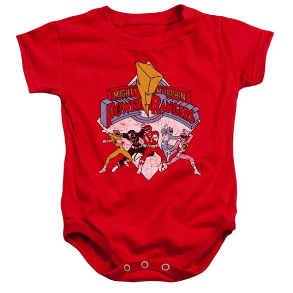 Power Rangers - Retro Rangers - Infant Snapsuit - 12 Month