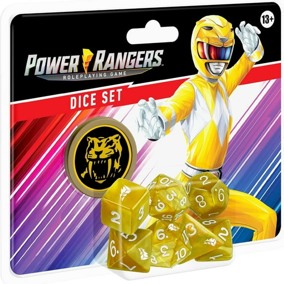 Renegade Game Studios Power Rangers Roleplaying Game Dice- Yellow