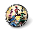 thumbnail image 1 of Power Rangers Round Badge Printed Decorative Button Badge Circle Brooch for Men Women, 1 of 8
