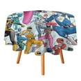 thumbnail image 1 of Power Rangers Round Tablecloth Print Decorative Table Cover Washable Table Cloths for Dining Party Picnic 50x50in, 1 of 8