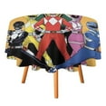thumbnail image 1 of Power Rangers Round Tablecloth Print Decorative Table Cover Washable Table Cloths for Dining Party Picnic 60x60in, 1 of 8