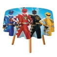 thumbnail image 1 of Power Rangers Round Tablecloth Print Decorative Table Cover Washable Table Cloths for Dining Party Picnic 60x60in, 1 of 8