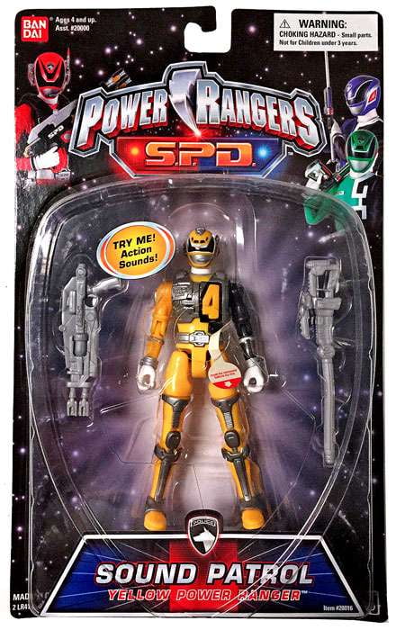 Power Rangers SPD Sound Patrol Yellow Power Ranger Action Figure