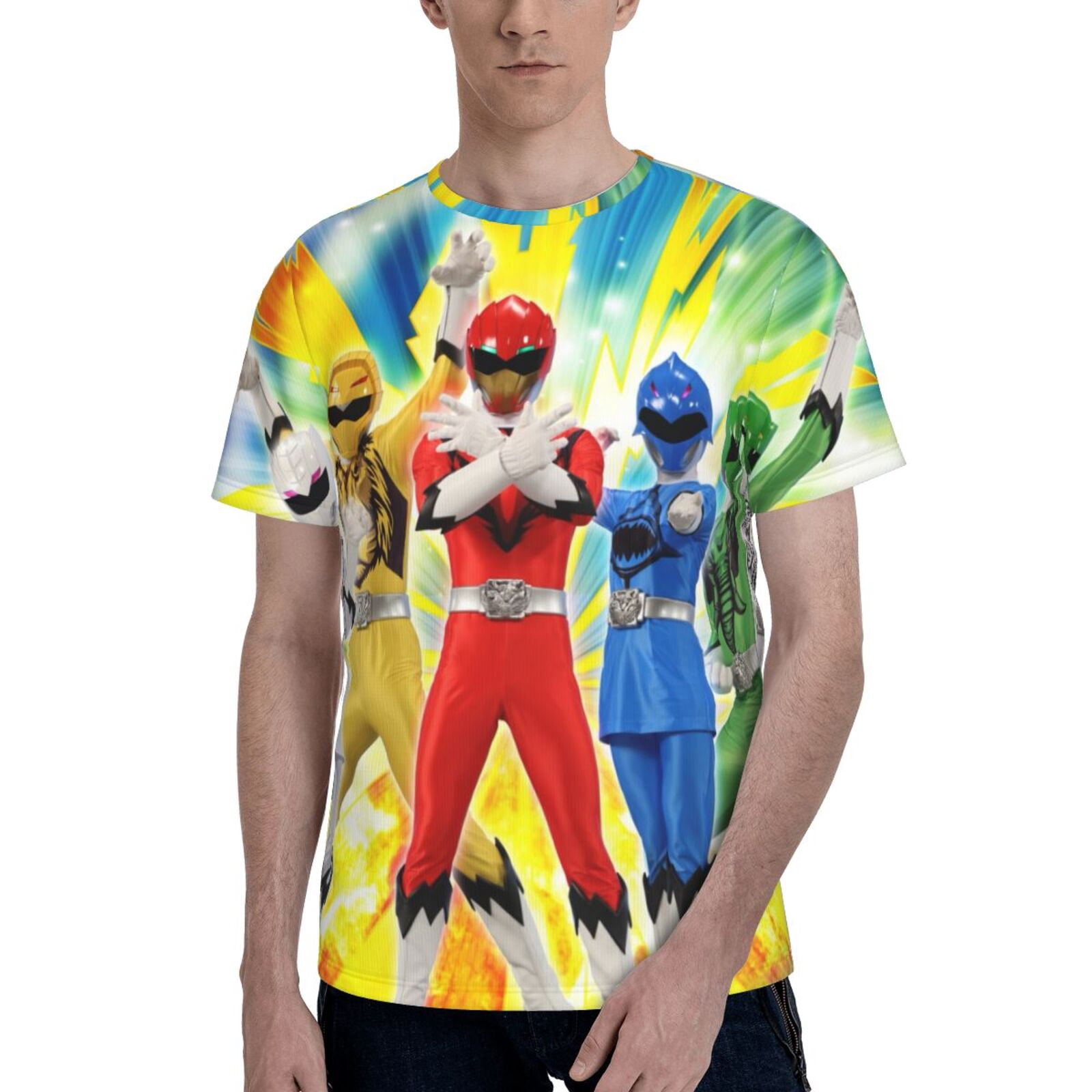 Power Rangers Shirt 3d Printed T Shirt Crewneck Short Sleeve Top Tees ...