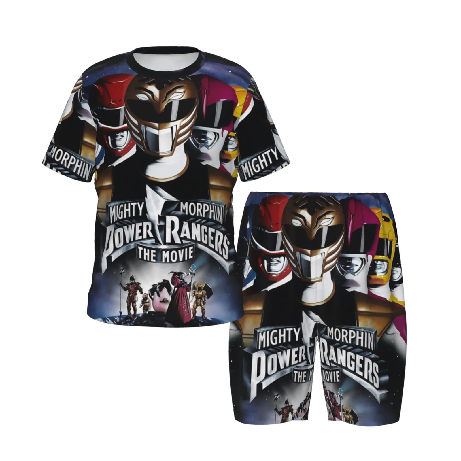 Power Rangers Sleepwear Short sleeve Top and Shorts Pajama Summer Pjs 2 ...