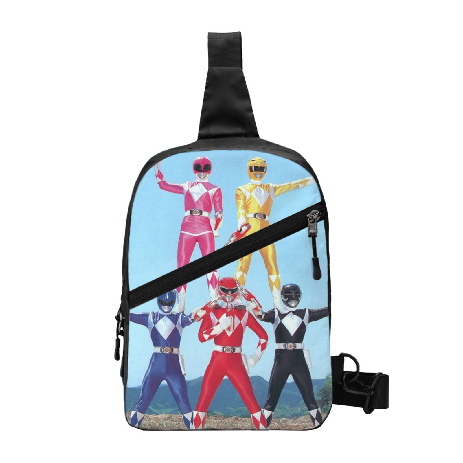 Power Rangers Sling Crossbody Backpack Shoulder Bag Chest Bag Daypack ...