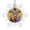 thumbnail image 1 of Power Rangers Snowflake Pendant Christmas Party Decorations Snowflake Ornaments for Winter Christmas Tree Window Decor, 1 of 6