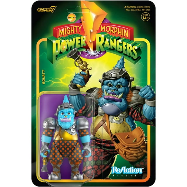 Power Rangers Squatt 3 3/4-Inch ReAction Figure