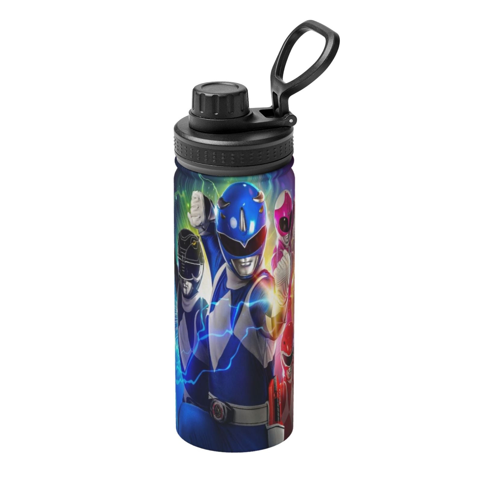 Power Rangers Stainless Steel Water Bottle, 18oz Double Walled Vacuum ...