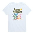 thumbnail image 1 of Power Rangers - Stamped Rangers - Youth Boys Short Sleeve Graphic T-Shirt, 1 of 4