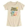 thumbnail image 1 of Power Rangers - Stamped Rangers - Youth Girls Fitted Short Sleeve T-Shirt, 1 of 4