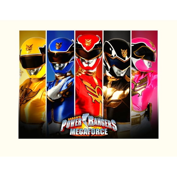 Edible Cake Toppers Power Rangers Super Mega Force Image Photo Cake Topper Sheet, 1/4 Sheet