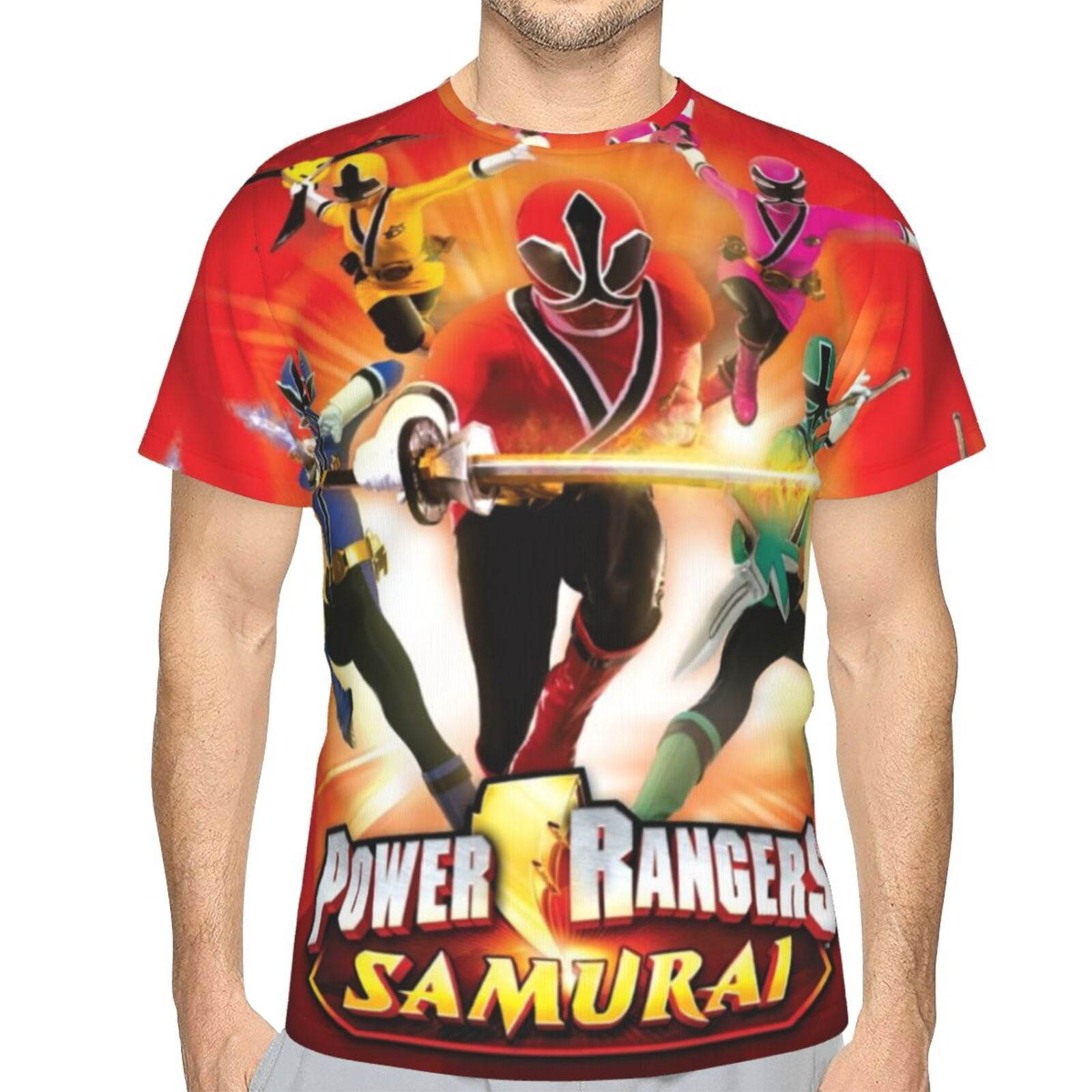 Power Rangers T Shirt 3d Printed Crewneck Graphic Short Sleeve Tees For ...