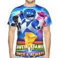 thumbnail image 1 of Power Rangers T Shirt 3d Printed Crewneck Graphic Short Sleeve Tees For Mens, 1 of 6