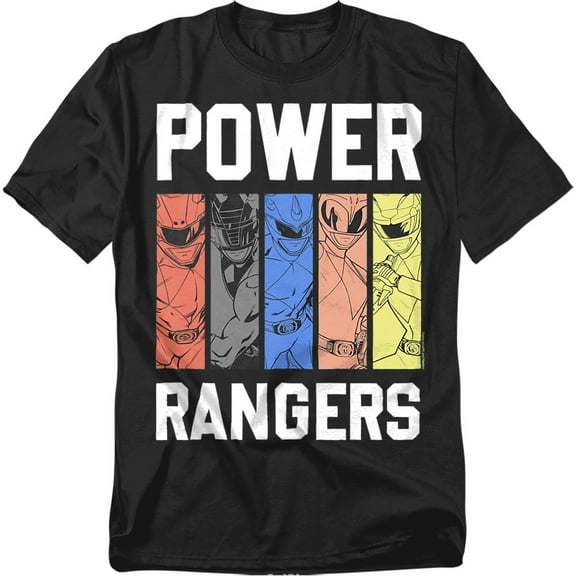 Power Rangers T-Shirt Power Panels Unisex Graphic Tee for Men & Women