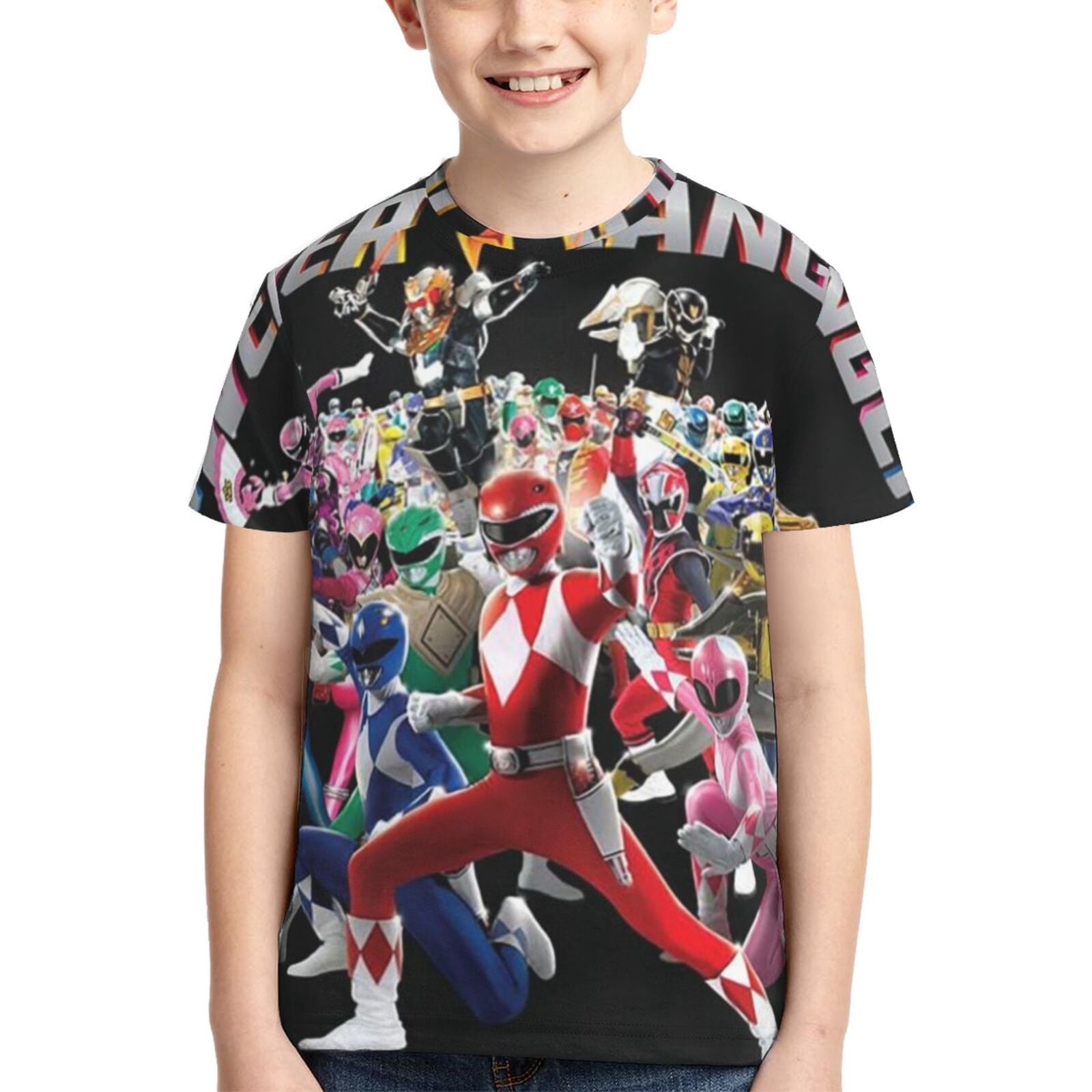 Power Rangers T Shirts 3d Printed Short Sleeve Tee Shirt For Boys Girls ...