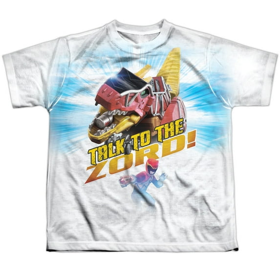 Mighty Morphin Power Rangers Talk To Zord Big Boys Sublimation Shirt