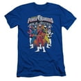 thumbnail image 1 of Power Rangers - Team Lineup - Premium Slim Fit Short Sleeve Shirt - Large, 1 of 2