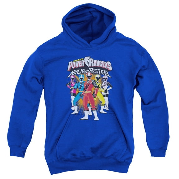Power Rangers - Team Lineup - Youth Hooded Sweatshirt - Small