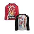 thumbnail image 1 of Power Rangers Toddler Boys 2 Pack Long Sleeve T-Shirts Toddler to Big Kid, 1 of 5