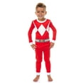 thumbnail image 1 of Power Rangers Toddler Kids' Mighty Morphin Ranger Character Tight Fit Long Sleeve and Pant Pajama Set Sleepwear, 1 of 6