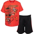 thumbnail image 1 of Power Rangers Toddler Boys T-Shirt and Mesh Shorts Outfit Set Toddler to Big Kid, 1 of 5