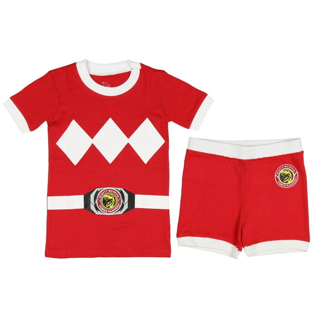 Power Rangers Toddler Character Cotton Pajamas (Red, 5T)