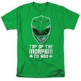 thumbnail image 1 of Power Rangers Top Of The Morphin To You Adult 18/1 T-Shirt Kelly Green, 1 of 1
