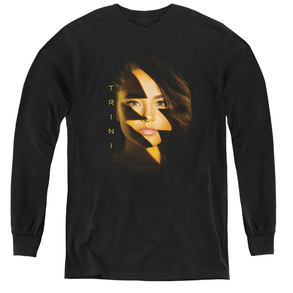 Power Rangers Trini Bolt Youth Long Sleeve T-Shirt Tee Black