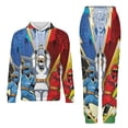 thumbnail image 1 of Power Rangers Unisex Adult Sweatsuits Hoodie & Sweatpants Long Sleeve Hooded Sweatshirt Matching Joggers Tracksuit Sets XL, 1 of 9