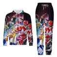 thumbnail image 1 of Power Rangers Unisex Adult Sweatsuits Hoodie & Sweatpants Long Sleeve Hooded Sweatshirt Matching Joggers Tracksuit Sets XS, 1 of 9