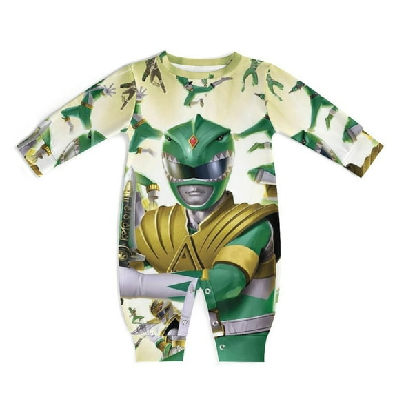 Power Rangers Unisex Baby Boy Girl Rompers Long Sleeve Infant Jumpsuits Babies' Outfits Fall Winter Clothes 12-18M
