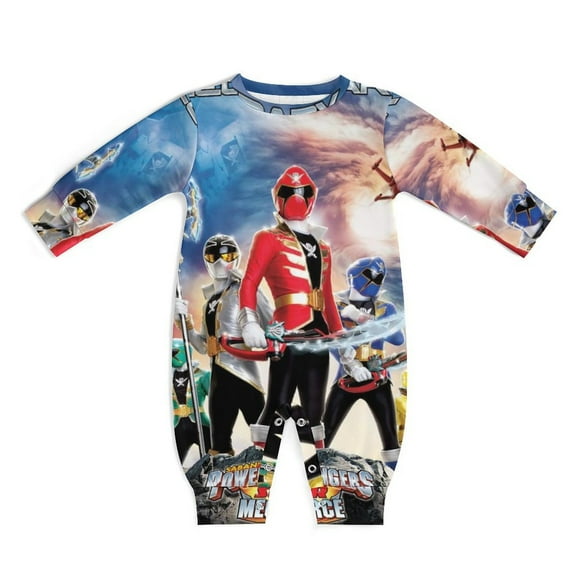 Power Rangers Unisex Baby Boy Girl Rompers Long Sleeve Infant Jumpsuits Babies' Outfits Fall Winter Clothes 6-9M