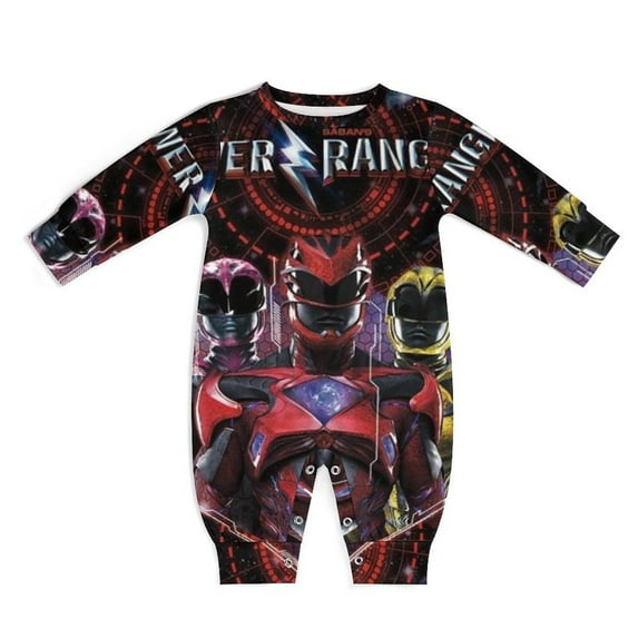 Power Rangers Unisex Baby Boy Girl Rompers Long Sleeve Infant Jumpsuits Babies' Outfits Fall Winter Clothes 9-12M