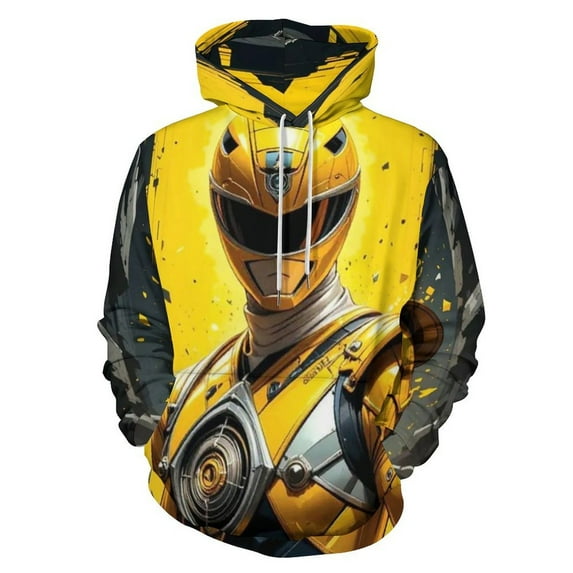 Power Rangers Unisex Sweatshirts Loose Pullover Sweater Hooded Hoodie 3D Printing Jacket Winter Fall Clothes L
