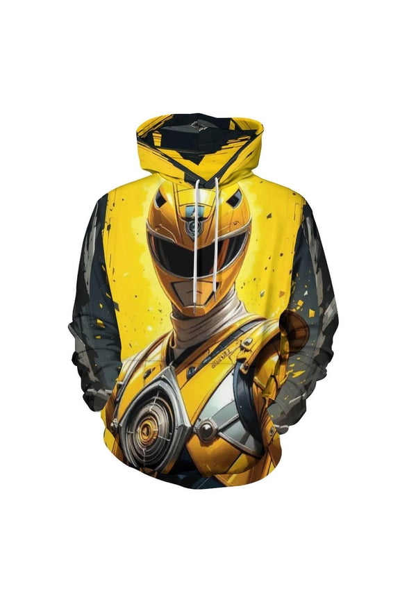 Power Rangers Unisex Sweatshirts Loose Pullover Sweater Hooded Hoodie 3D Printing Jacket Winter Fall Clothes S