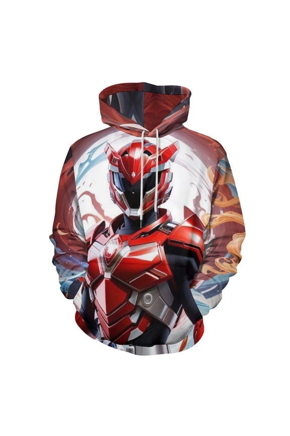 Power Rangers Unisex Sweatshirts Loose Pullover Sweater Hooded Hoodie 3D Printing Jacket Winter Fall Clothes S