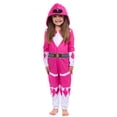 thumbnail image 1 of Power Rangers Unisex Toddler Kids Union Suit MMPR Character 1PC Hooded Pajama For Boys Girls Sleepwear Loungewear Red Green Blue Pink Ranger, 1 of 6