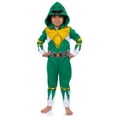 thumbnail image 1 of Power Rangers Unisex Toddler Kids Union Suit MMPR Character 1PC Hooded Pajama For Boys Girls Sleepwear Loungewear Red Green Blue Pink Ranger, 1 of 6